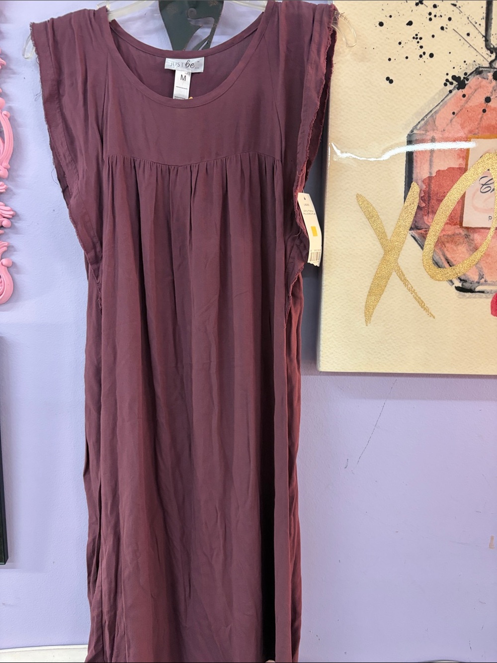 just be Girls' Dusty Mauve Sleeveless Maxi Dress